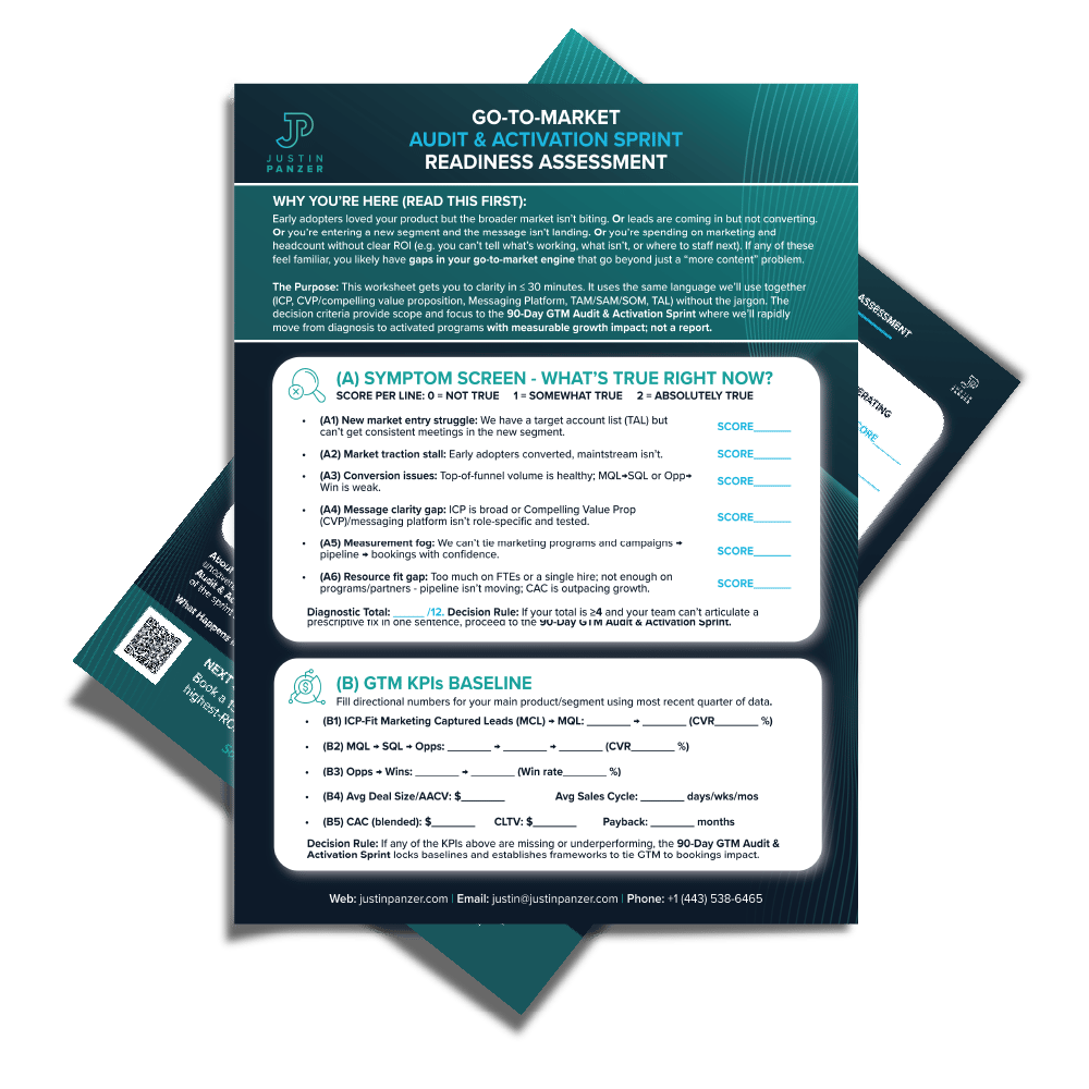 GTM audit readiness assessment worksheet GTM audit readiness assessment worksheet